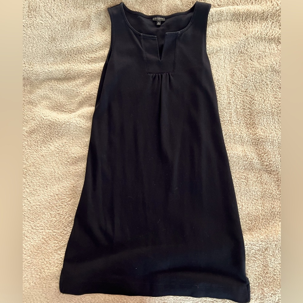 Talbots black cotton dress. Hits mid thigh. Size S petite. Like new.
